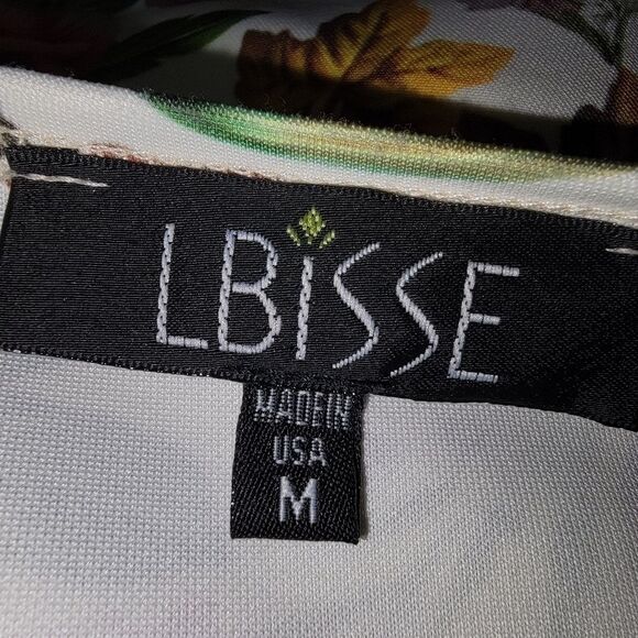 Lbisse sleeveless fit & flare floral dress size medium - Picture 5 of 6